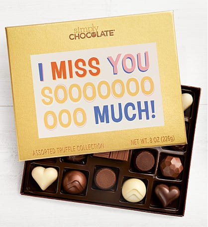 I Miss You So Much 17pc Chocolate Box